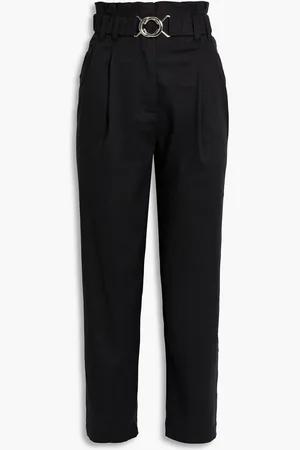 Derek Lam Atto cropped linen-blend tapered pants