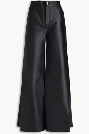 Chloé Leather wide-leg pants