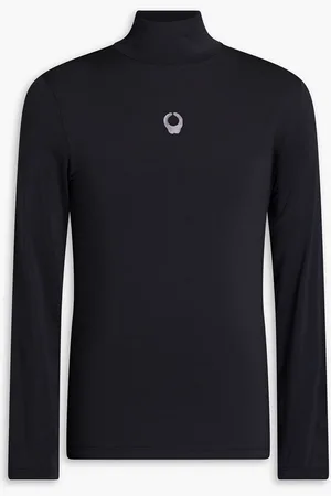 Acne Studios Printed stretch-jersey turtleneck top