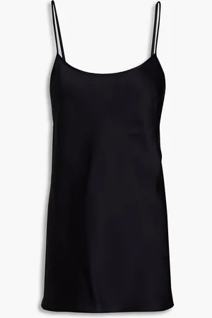 Victoria Beckham Satin-crepe camisole - Blue