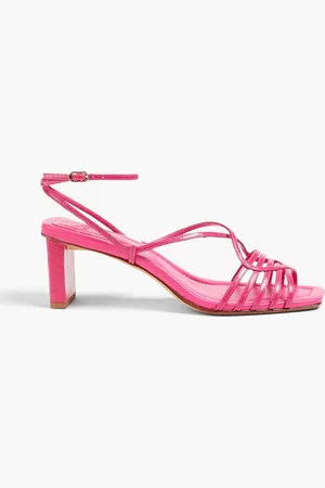 ALEXANDRE BIRMAN Naya 50 patent-leather sandals - Pink