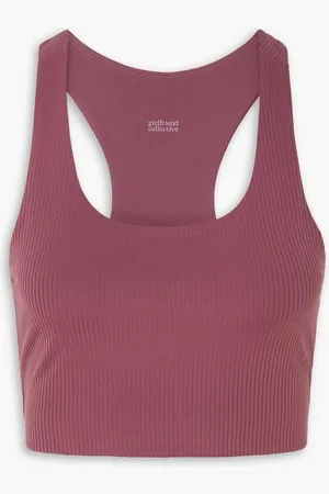 GIRLFRIEND COLLECTIVE Paloma ribbed stretch sports bra - Purple