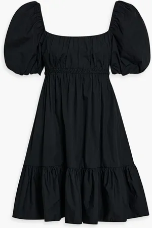 Derek Lam Ada ruffled cotton-poplin mini dress