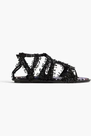 Puccini Embellished leather sandals