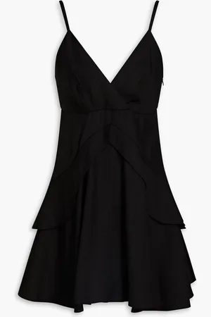 Sandro Ruffled woven mini dress