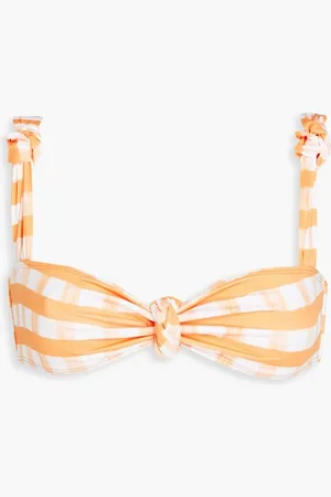 Jacquemus Vichy knotted gingham bikini top