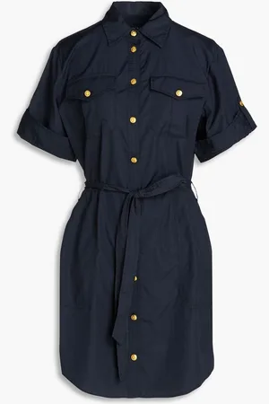 RAG&BONE Roxanne cotton mini shirt dress - Blue