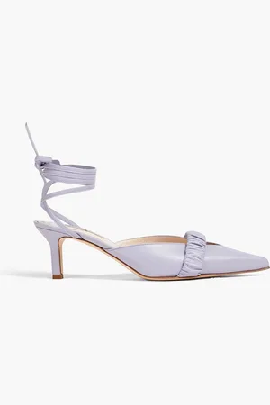 Elleme Chou Chou ruched leather pumps - Purple