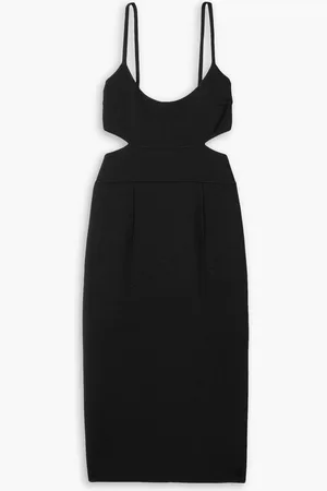 Michael Kors Cutout wool-blend midi dress