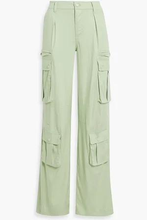 ALICE+OLIVIA Alice Olivia - Joette Lyocell-blend cargo pants - Green