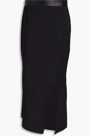 Helmut Lang Woven midi skirt