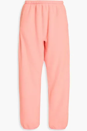 Alexander Wang Embroidered fleece track pants - Orange