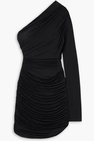 GAUGE81 Pila one-sleeve draped jersey mini dress