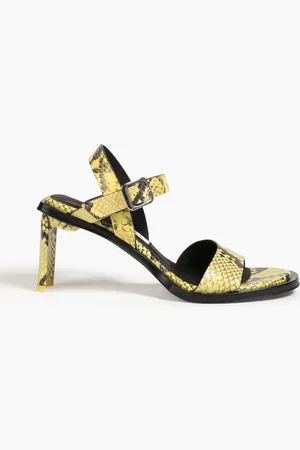 Miista Michelle snake-effect leather sandals