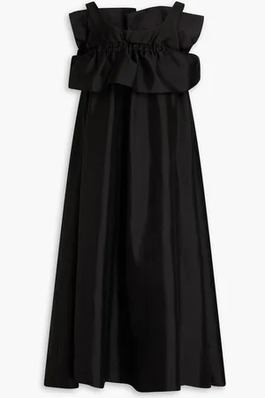 BITE Ruffled silk midi dress