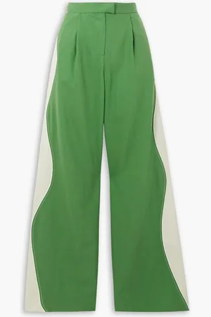 Ahluwalia Lagos Lyocell-twill and cotton-blend wide-leg pants