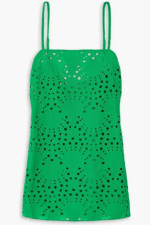 JOHANNA ORTIZ Sierra Mystic broderie anglaise cotton mini dress