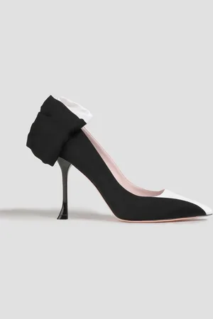 Roger Vivier Bibow bow-embellished two-tone ottoman pumps