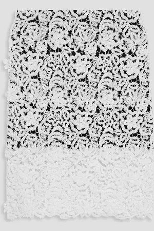 Chloé Silk crocheted lace skirt