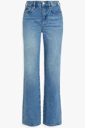 Frame Le Jane high-rise straight-leg jeans - Blue