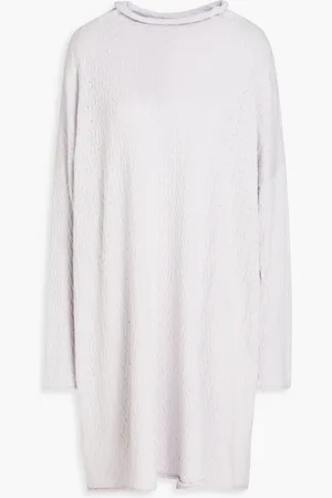 ‎Eskandar‎ Pointelle-knit cotton, cashmere and silk-blend sweater - Purple