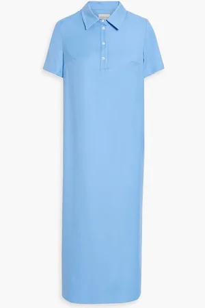 Loulou Studio Bira wool-twill midi shirt dress - Blue