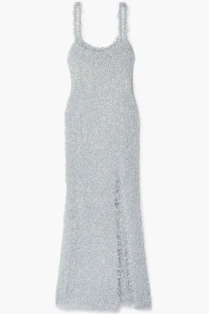 Les Rêveries Metallic knitted midi dress - Metallic