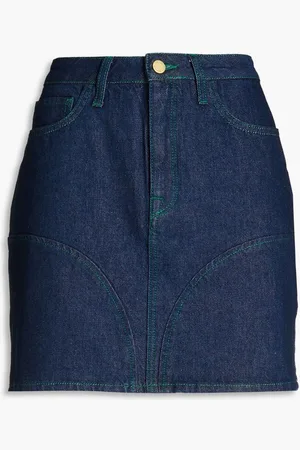 Triarchy Stirrup denim mini skirt - Blue