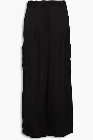 Loulou Studio Carmel pleated satin cargo pants
