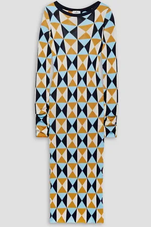 Etro Ribbed-knit midi dress