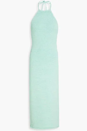 Cult Gaia Chaya cotton-blend halterneck midi dress - Green