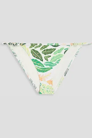 Solid Printed low-rise bikini briefs