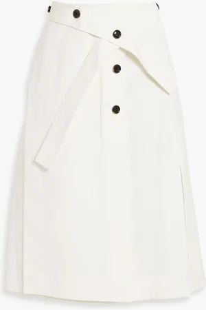 3.1 Phillip Lim Layered cotton midi skirt - White