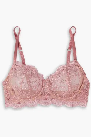 I.D. Sarrieri À La Rose embroidered tulle underwired bra - Pink