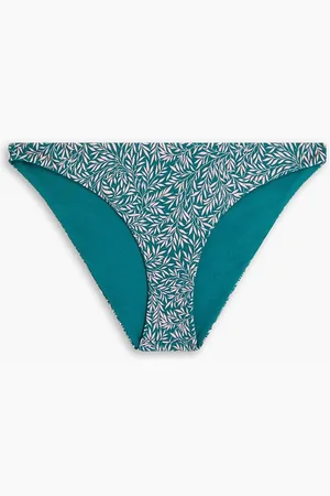 ONIA Ashley printed low-rise bikini briefs - Blue