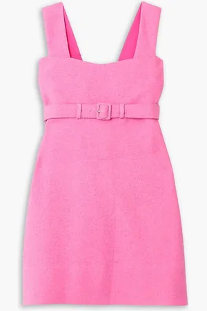 Patou Belted terry mini dress - Pink