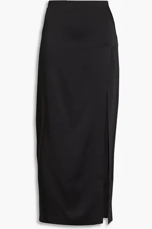 16Arlington Minerva satin midi skirt