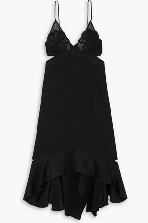 Victoria Beckham Open-back cutout crepe midi dress