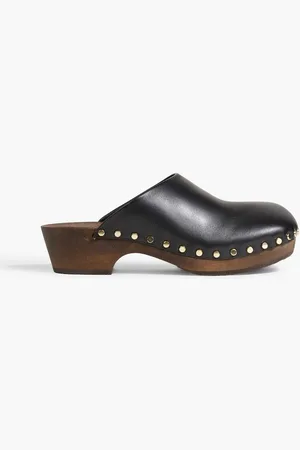 Khaite Lucca studded leather clogs