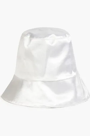 EUGENIA KIM Metallic satin bucket hat - Gray