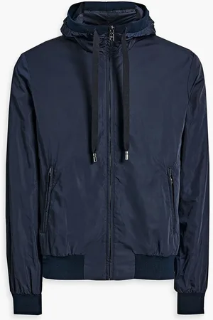 Dolce & Gabbana Printed shell hooded jacket - Blue