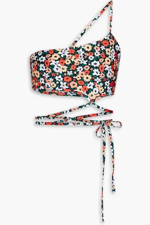 Agua by Agua Bendita La Fania Noche floral-print bikini top