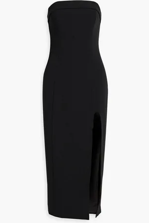 Nicholas Strapless crepe midi dress