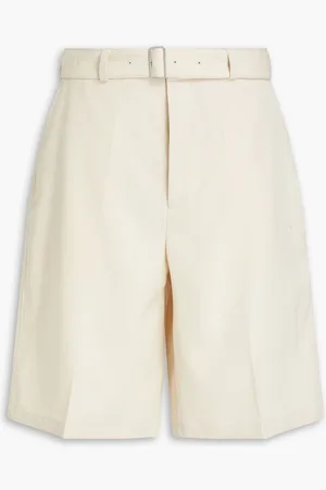 Jil Sander Wool-twill shorts - White