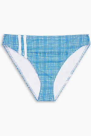 Solid Printed mid-rise bikini briefs