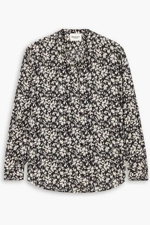 Marant Etoile Catchell floral-print satin-crepe shirt