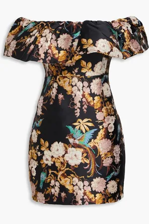Cara Cara Vera off-the-shoulder jacquard mini dress