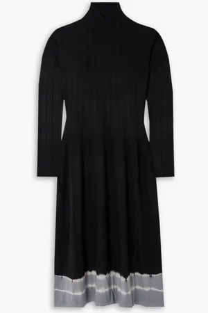 Proenza Schouler Lila dégradé wool turtleneck midi dress