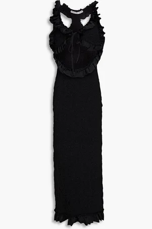 Alexander Wang Cutout ruffled stretch-jersey midi dress