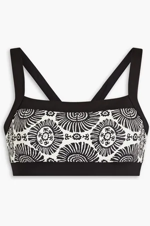 Solid The Scottie printed bikini top